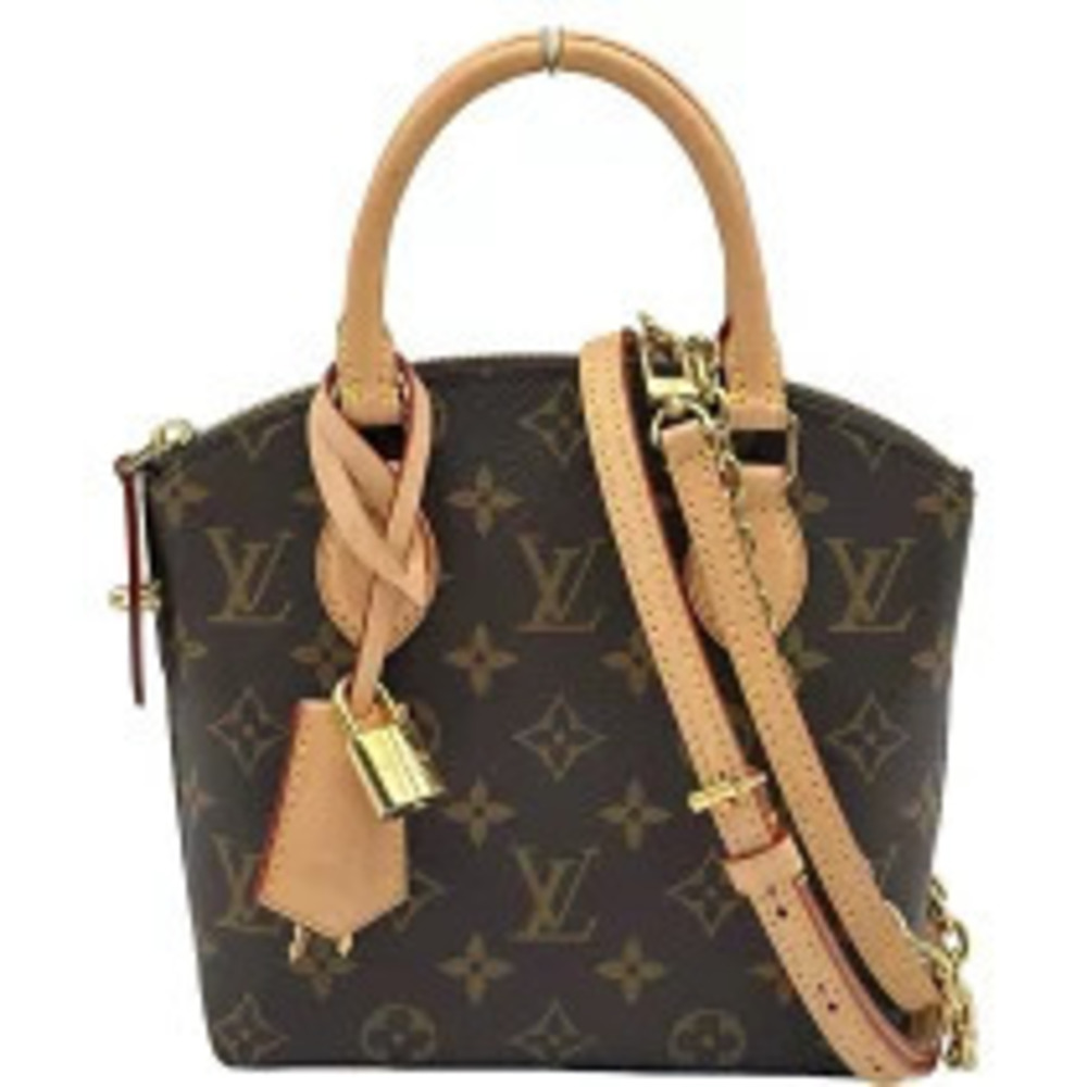Louis Vuitton Lockit Brown Monogram Canvas Shoulder Bag
